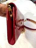 Louis Vuitton Shiny Red cross body with Gold Chain (preowned)