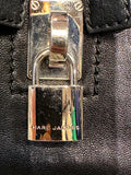 Marc Jacobs Black Leather Shoulder Bag with Gold Hardware (preowned)