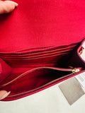Louis Vuitton Shiny Red cross body with Gold Chain (preowned)
