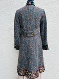 Nanette Lepore Multicolor Embroidered Trench Coat (preowned)size 8