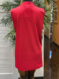 Misook Red Open-Front Women's Sweater Cardigan with Top (2pc) S: 1X (preowned)