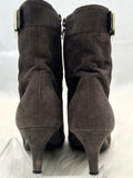 PRADA gray suede booties size 37 (preowned)