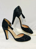 Marc Jacobs Black Glitter D'Orsay High Heels s:37.5 (preowned)