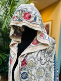Johnny Was EmbroideredHooded Duster Cardigan S:small Flowy Bohemian (preowned)