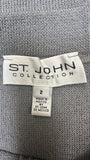 ST. JOHN Collection SKirt Set, Grey Color size 2P (preowned)