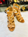 Dolce Vita Niro Stylish Tan Leather Sandals size:6 (preowned)