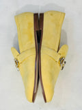 COLE HAAN Grandseries  Yellow Suede Loafers with Silver Hardware Size 7 (preowned)
