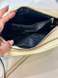 Prada Leather Cream Camera-Style Crossbody Bag (preowned)