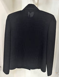 St. John Basics Black Button Up knit Jacket size 2 ( preowned)