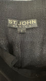 St. John Basics Black Button Up knit Jacket size 2 ( preowned)