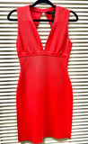 BCBG MAXAZRIA RED DRESS (PREOWNED)