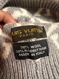 LV MONOGRAM-INSPIRED KNIT BEANIE SCARF, and GLOVES SET