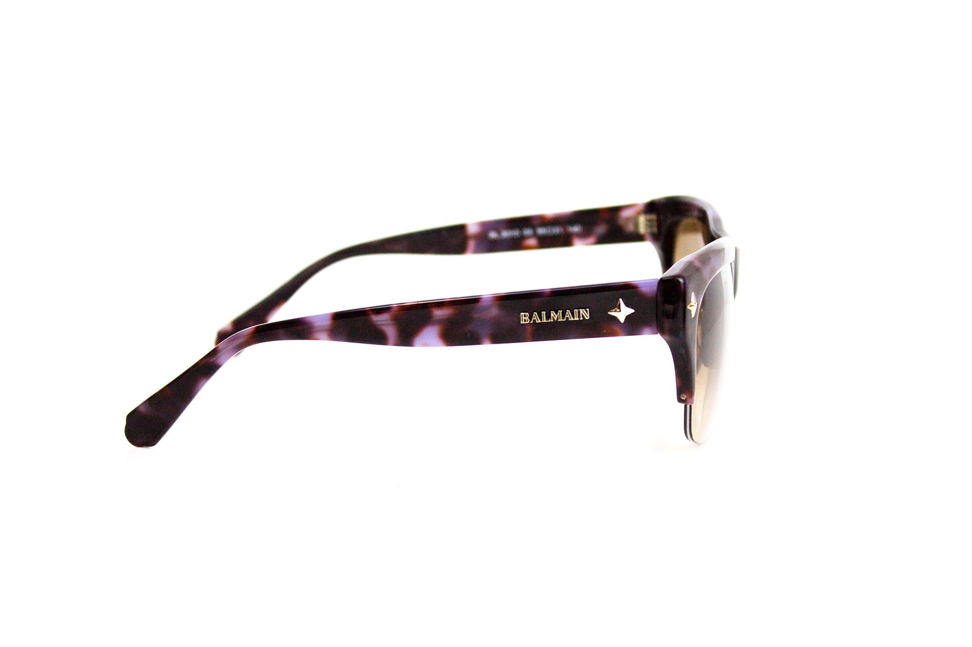 Balmain purple Sunglasses Balmain Round Gradient Sunglasses - Green Sunglasses  main image 2