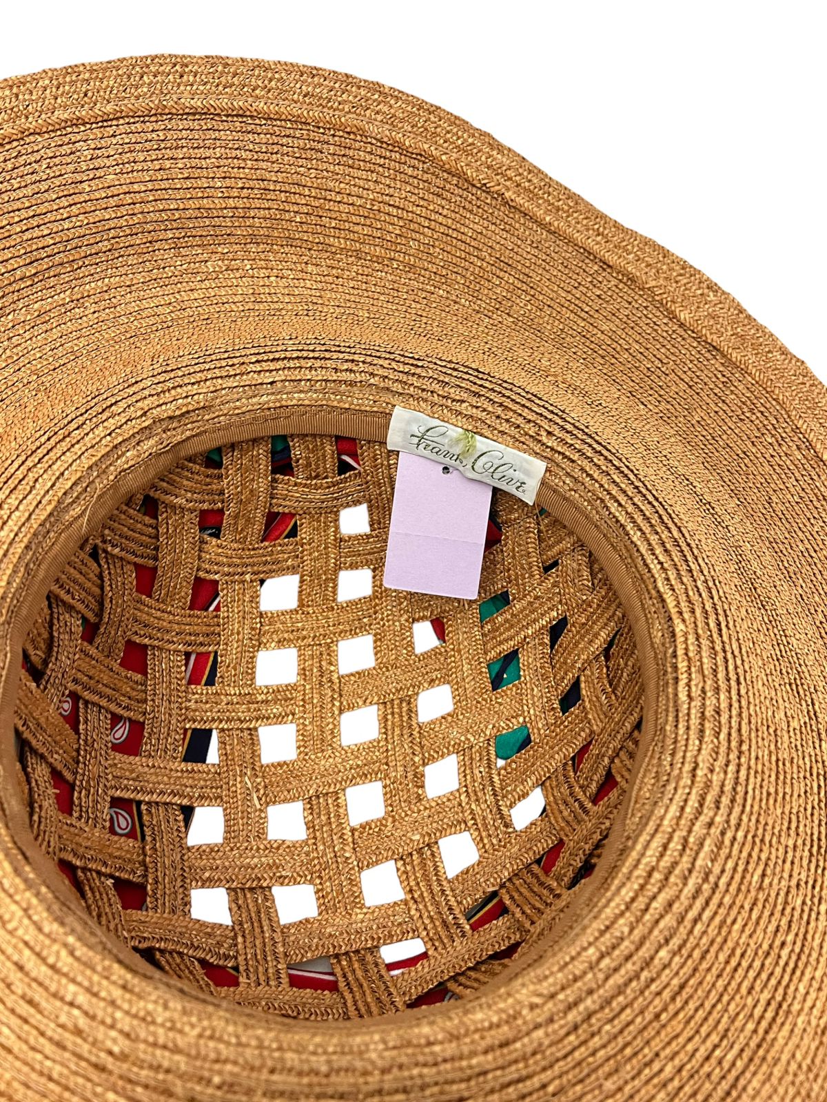 Straw Sun Hat with Brown Franki Logo Barney Patrol Straw Sun Hat | Infant | Toddler | Youth Size  main image 4