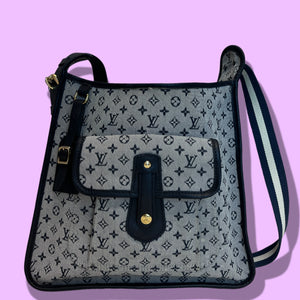 Louis Vuitton Blue/Gray Bag (PREOWNED)