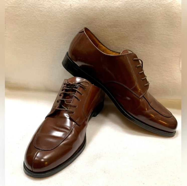 Men’s 9EE Cole Haan Calhoun Brown Patent Leather Dress cheapest Shoes