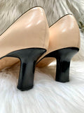 Chanel Leather Beige and Black Shoes / size 38 (PREOWNED)